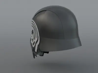 Kylo Ren Helmet Low-poly 3D model