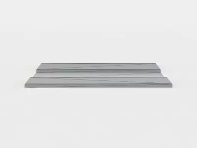 Small road Low-poly 3D model