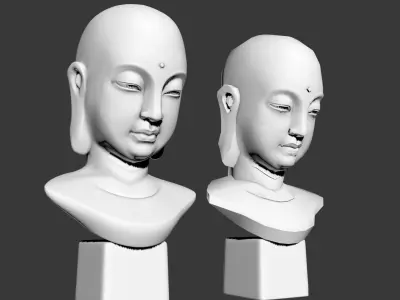 Budddha Face or Buddha Head 3D model