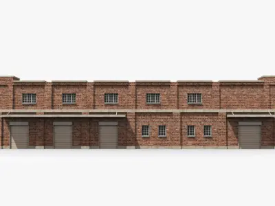 Factory xx8 Low-poly 3D model