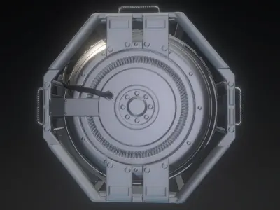 Emergency Backup Generator High Poly 3D model