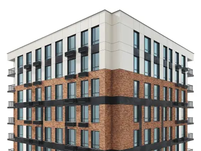 Residential Building 004 3D model