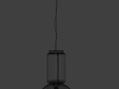 Flos - Noctambule Suspension 1 Low Cylinder and Bowl Low-poly 3D model