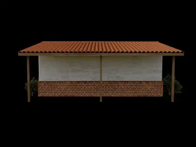 Old Country House - Farm House - Forest House 3 Low-poly 3D model