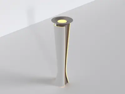 Futuristic Floor Lamp 03 3D model