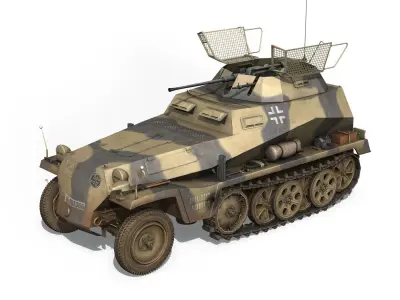 SDKFZ 250 9 - Reconnaissance Halftruck - Nordland 3D model