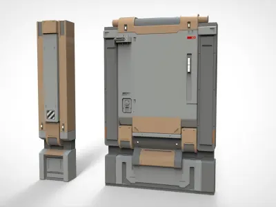 sci-fi Architecture kitbash 19 3D model