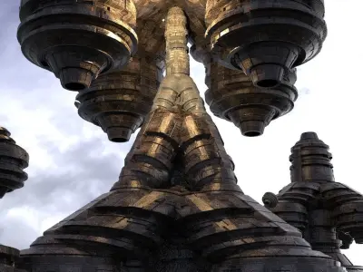 Planet Arch  Pulse Terra Former Kit bash 1 3D model