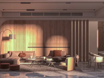 Modern Home Reception  3D model