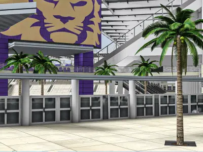 Orlando City  Stadium Low-poly 3D model