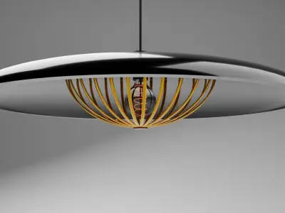  Decorative Ceiling Lamp - 2k textures 3D model