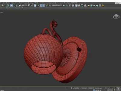 Charlotte Arte Lamp Low-poly 3D model