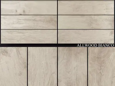 Zeus Ceramica Allwood Bianco 3D model