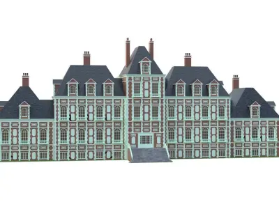 Double Classic Mansion 3D model