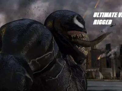 Ultimate Venom Rigged 3D model