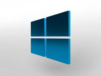Windows 10 Logo v1 002 Free low-poly 3D model