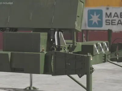  MEADS Deployed Surveillance Radar Platform Rigged 