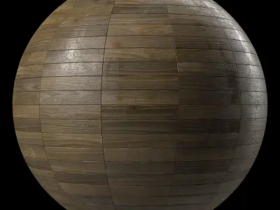 Parquet Materials 31- Parquet By Old Wood Damaged - Sbsar PBR 4k Texture