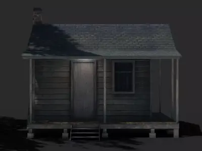 Cabin Game Asset Low-poly 3D model