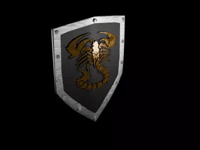 Shield - Guardian Defense Model Low-poly 3D model