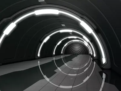 Sci Fi Corridor Tunnel  3D model