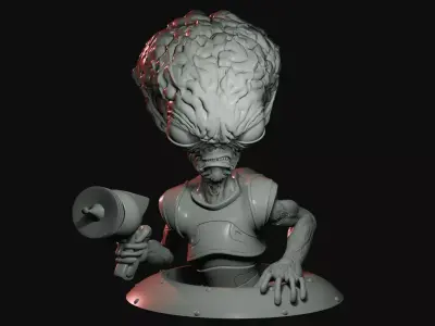 Saucer Man 3D print model