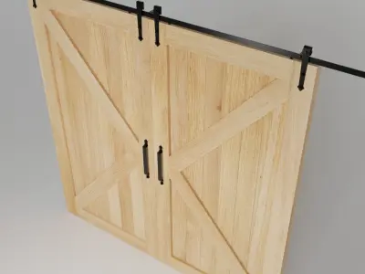 Slide doors 3D model