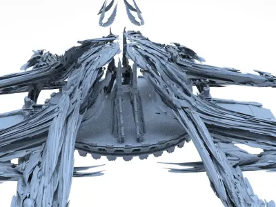 Sundering Seas Tower kitbash 3D model