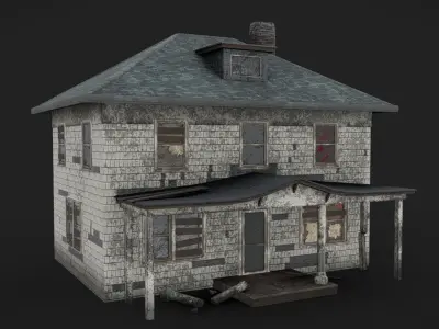 House 06 - Abandoned Low-poly 3D model