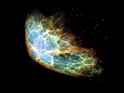 Crab Nebula 3D model