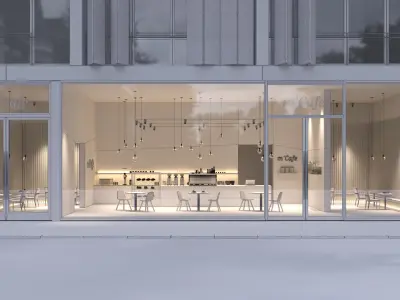 Interior Scene 07 - mCafe 3D model