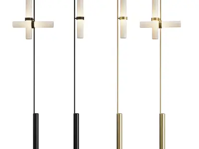 Typography Truly Studio Floor lamp by Rakumba Low-poly 3D model