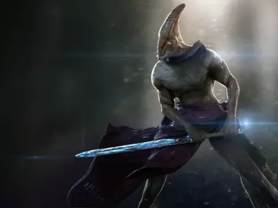 Alien Swordsman 3D model