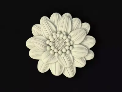 rosette dekor 3D model 36