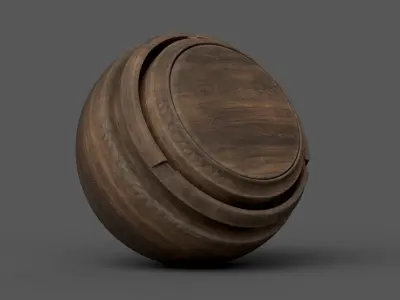 Substance Painter Wood 1 Smart Material Texture