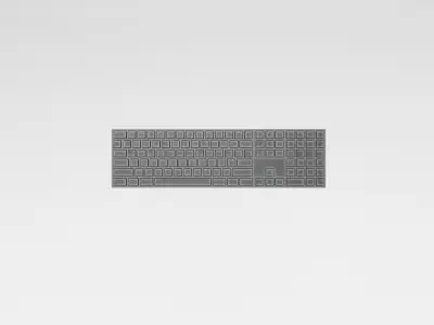 Cartoon Keyboard v1 007 Low-poly 3D model