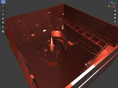 Spaceship interior 3D model