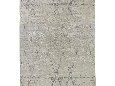 SAVONA HAND-KNOTTED WOOL SILK RUG 3D model