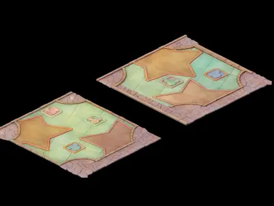 Disney main city - ground 31 3D model