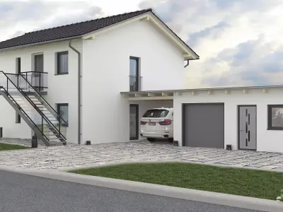 Contemporary cottage house 3D model