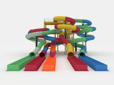 Waterpark Slide 4 3D model
