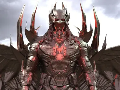 Batman Evil Helmet version 3  3D model