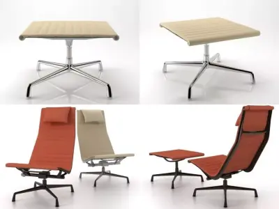 Eames Aluminium Chair 121 3D model