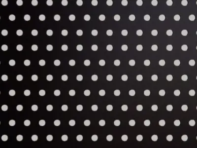 Black Perforated Metal Grill Screen PBR Seamless Texture