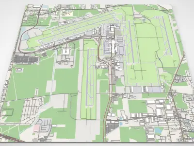 Houston Intercontinental George Bush Airport United States 3D model