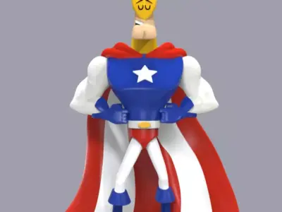 MAJOR GLORY-JUSTICE FRIENDS-PARTS AND COMPLETE 3D print model