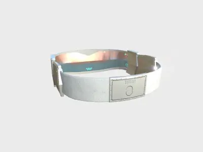 SciFi Glasses C06 White - Character Design Fashion Low-poly 3D model