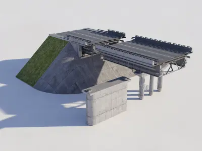 Highway Interchange 3D model 3D model