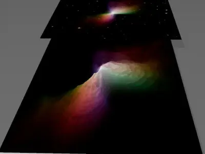 Boomerand nebula DEEP SKY OBJECT 3D SOFTWARE ANALYSIS 3D print model