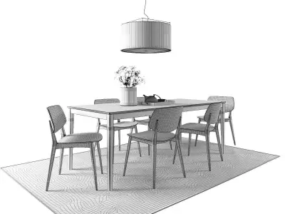 Dining Set 16 3D model